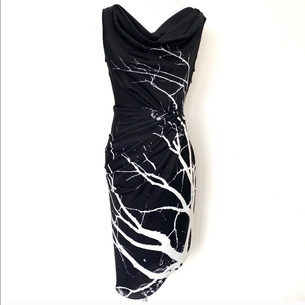 Rachel Roy Black & White Branch Graphic Shift